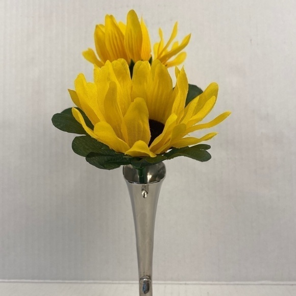 VASE Bud vase posy holder silver tone flower unique - Picture 10 of 13